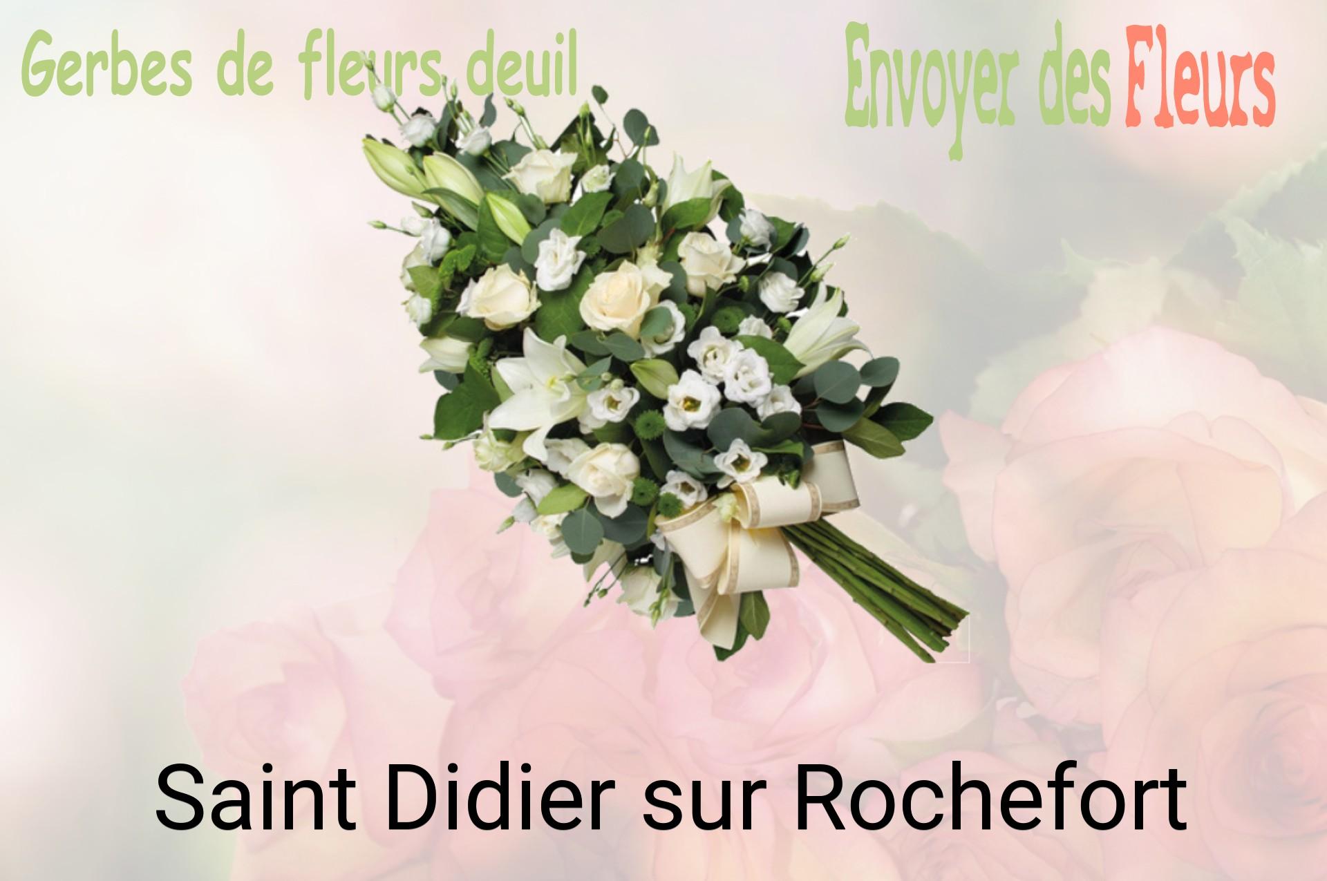Gerbe de fleurs de deuil livrée à Saint-Didier-sur-Rochefort